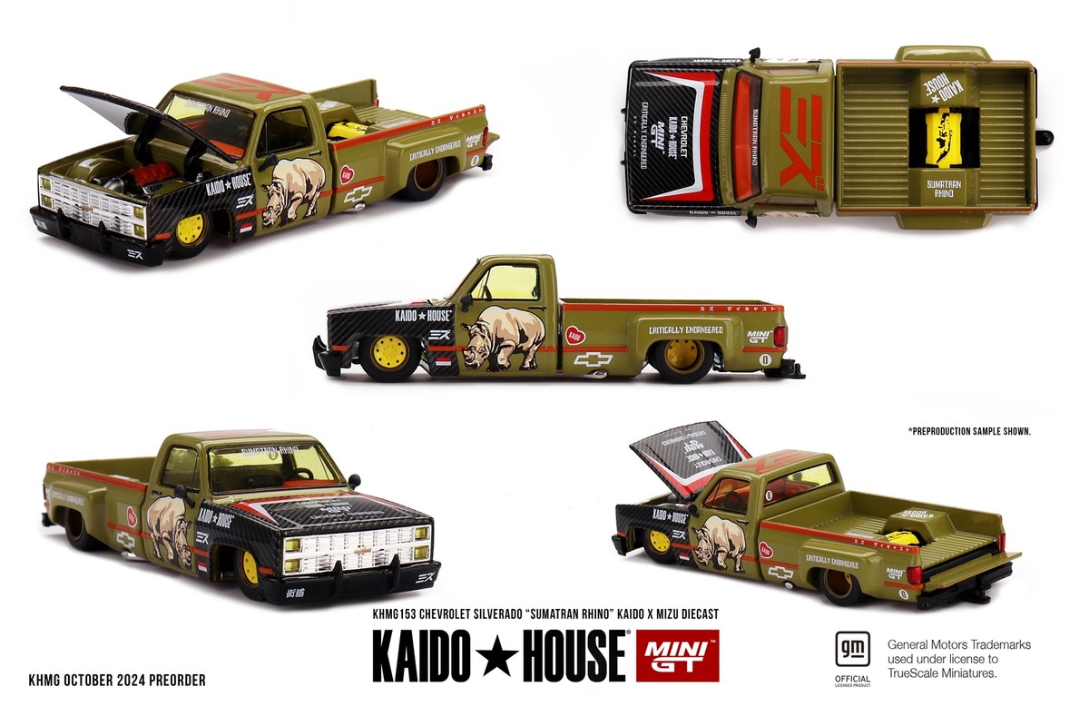 poprace KAIDO HOUSE ミニカーセット Chase**Kaido House x MINI GT POP RACE INNO 1:64 R33 / CIVIC