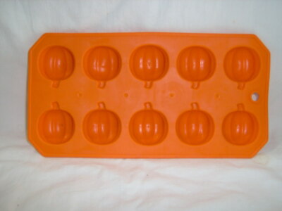  FALL PUMPKIN ICE GUMMY CANDY CHOCOLATE SILICONE MOLD Jello Shot 10 Cavity Apple
