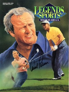 ARNOLD PALMER AUTO ON LEGENDS SPORTS  MARCH/APRIL, 1993 AUTO MINT  CONDITION
