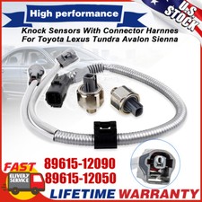 Paquete de 2 sensores de golpe y arnés para Lexus Toyota Avalon Camry Sienna 89615-12090 EE. UU.