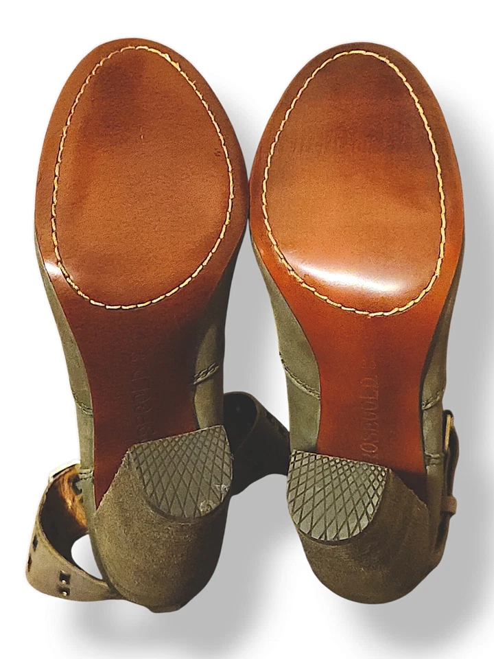 Botines marca oro rosa con cinturón al tobillo años 80 Western Biker tacón bebé talla 8,5 Foto 4 de 4