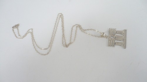 "Colgante templo egipcio Hatshephat reina esterlina patrimonio sello cadena de 1", 20""" - Imagen 2 de 13