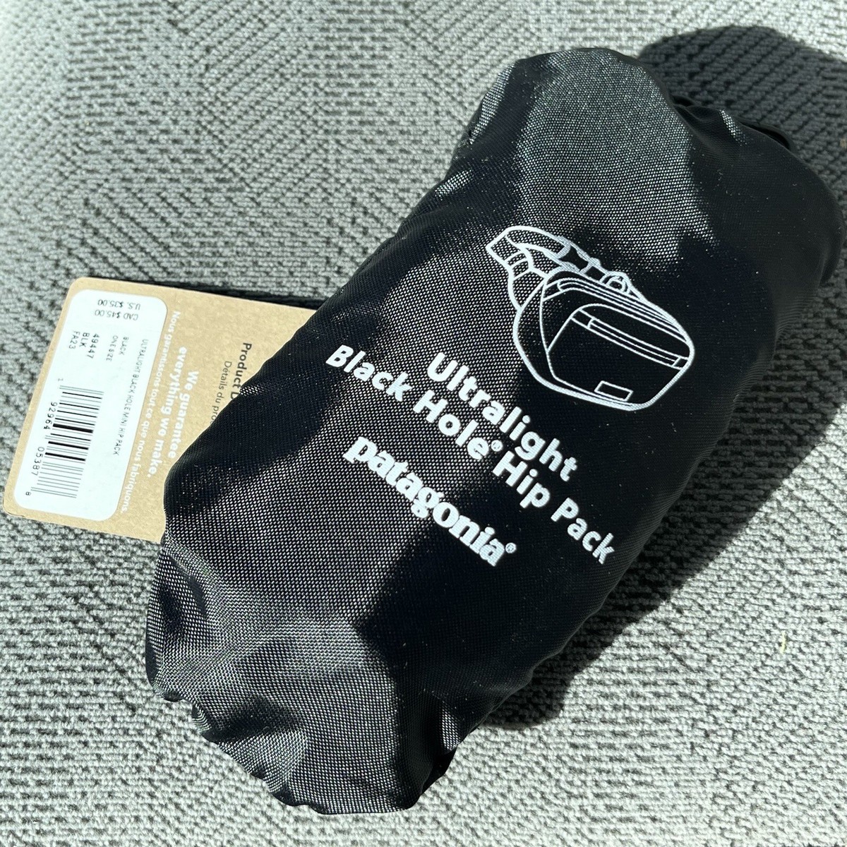 Patagonia 49447-BLK Waist Bag Black for sale online