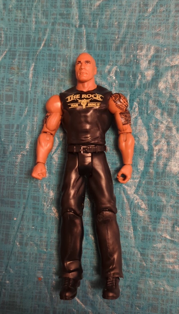 The Rocking Team 2011 WWE Mattel Loose THE ROCK Team Bring It Wrestling Figure Free ...