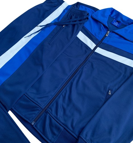 Men ActiveWear Track Jacket Trackpants Top and Bottom Sports Outfit - Picture 21 of 26