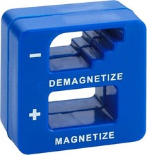 Demagnetizer and Magnetizer - Blue - for Screwdrivers Tips, and Bits