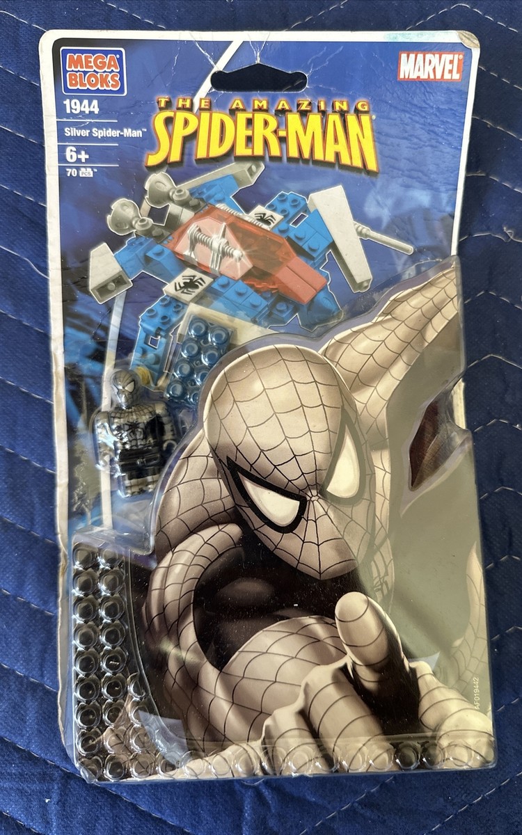 🔥 Marvel • The Amazing Spiderman Silver Spider-Man • Mega Bloks