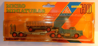 c OLD 1960 MICRO EKO HO 1/86 1/87 MOTOR TRUCK SEMI TRAILER TANK DOOR ANTAR