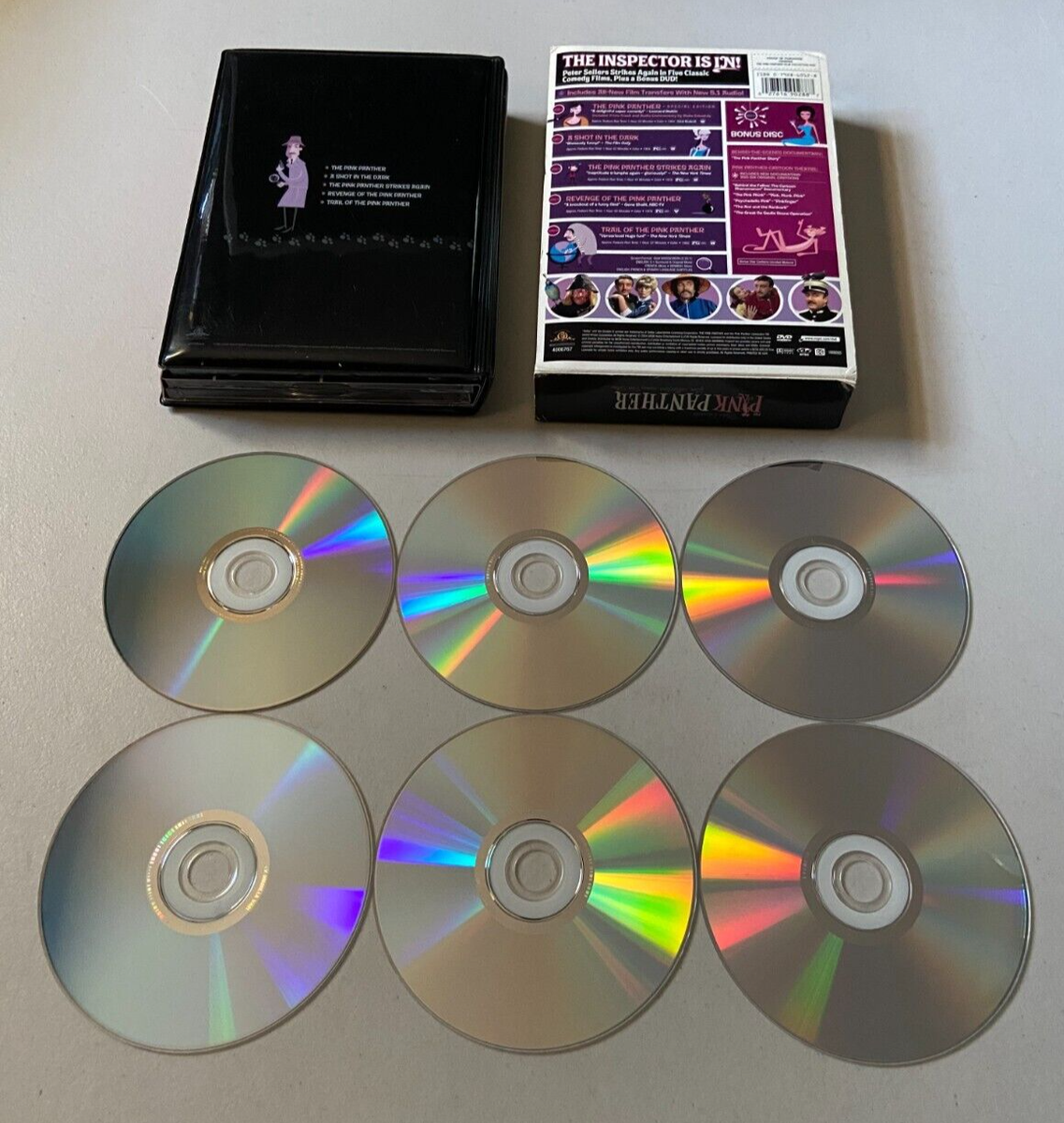 The Pink Panther Film Collection (DVD, 2004, 6-Disc Set) - Used