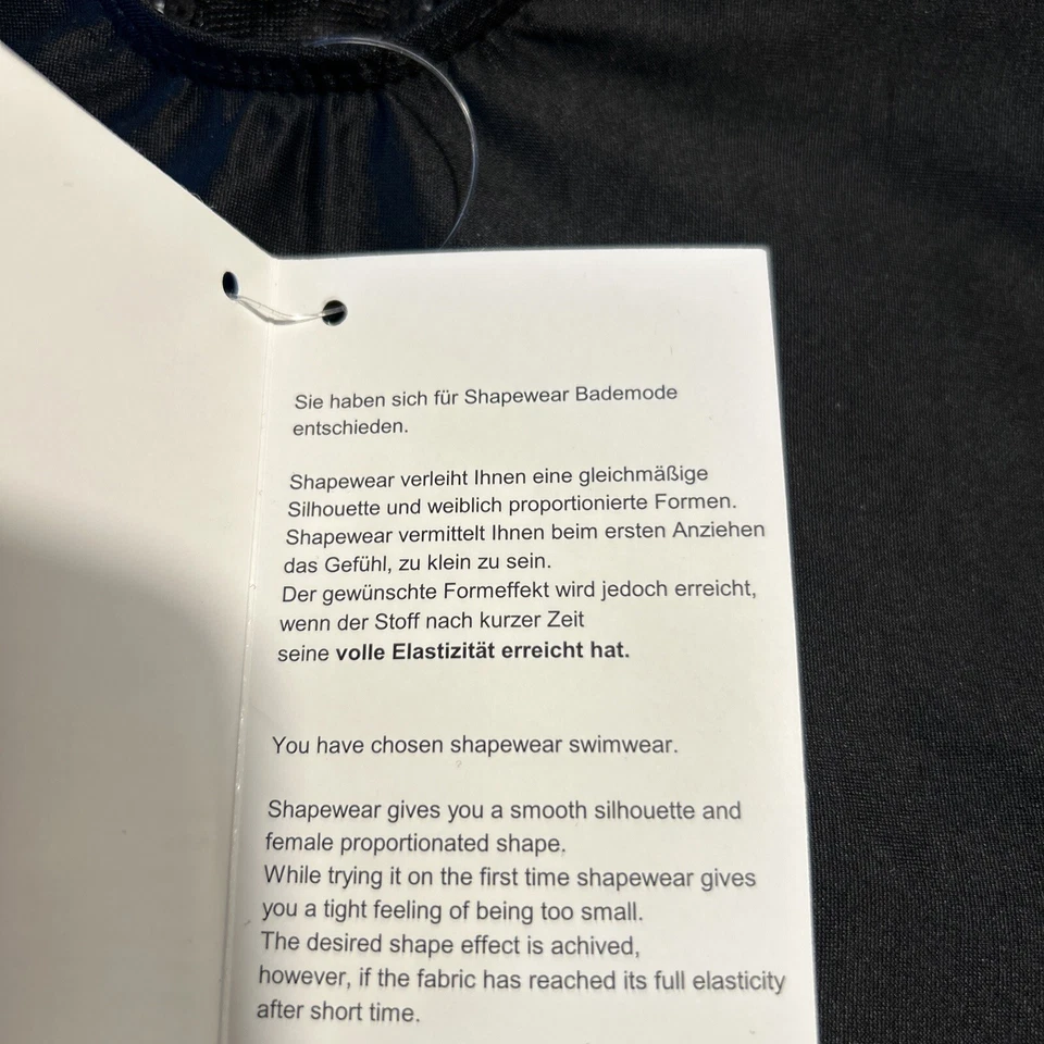 bpc Selection Badeanzug 40 Schlankmacher Shape Wear Schwarz Muster Gefüttert Neu - Bild 4 von 4