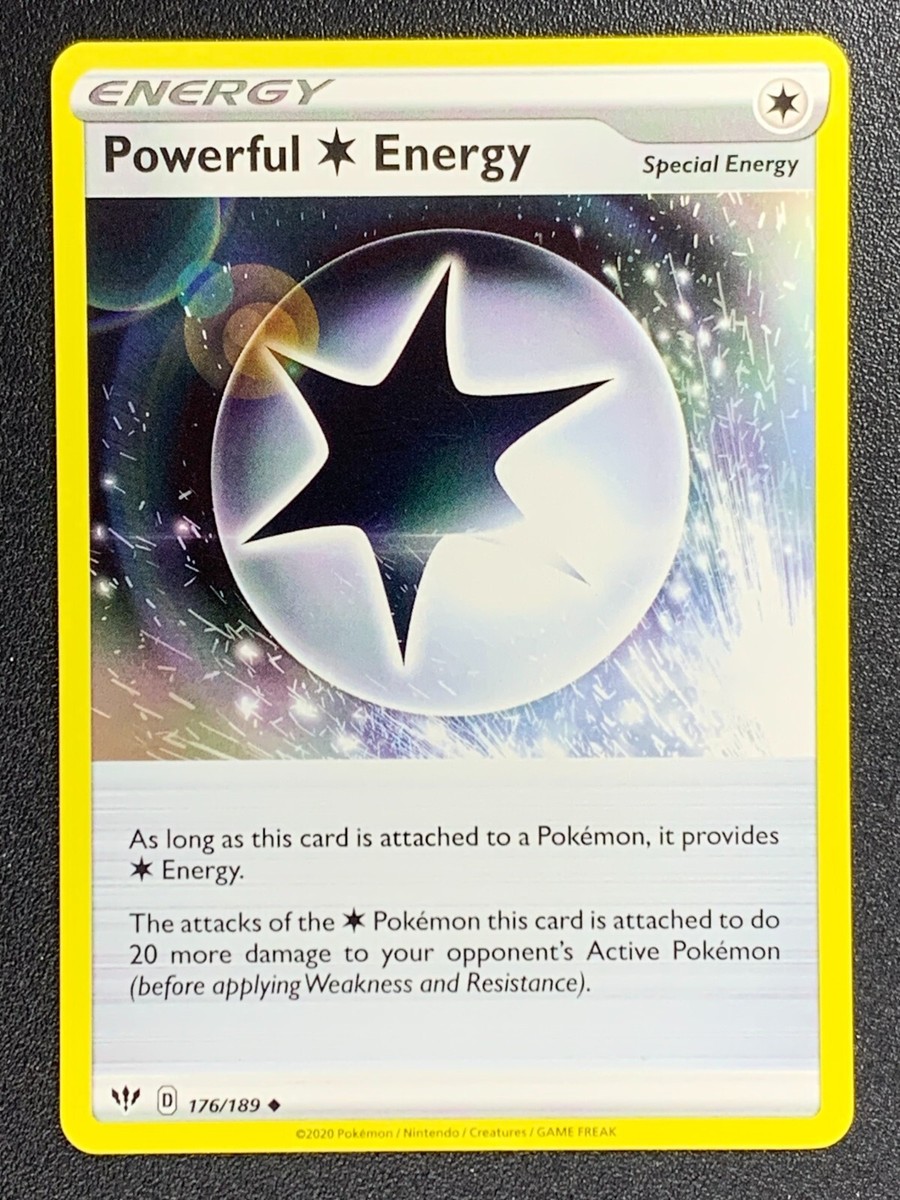 powerful energy pokemon card price Powerful Energy 176/189 Uncommon Darkness Ablaze Pokemon Card 2020 NonHolo