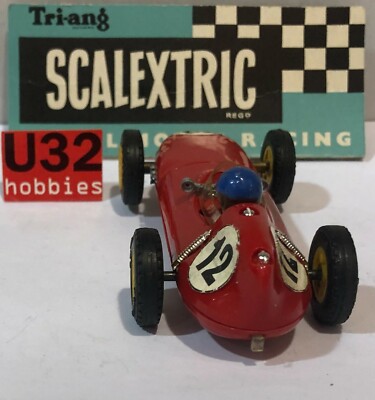 Scalextric C54 France Lotus Rouge En Boite D'Origine-vintage Slolt Car