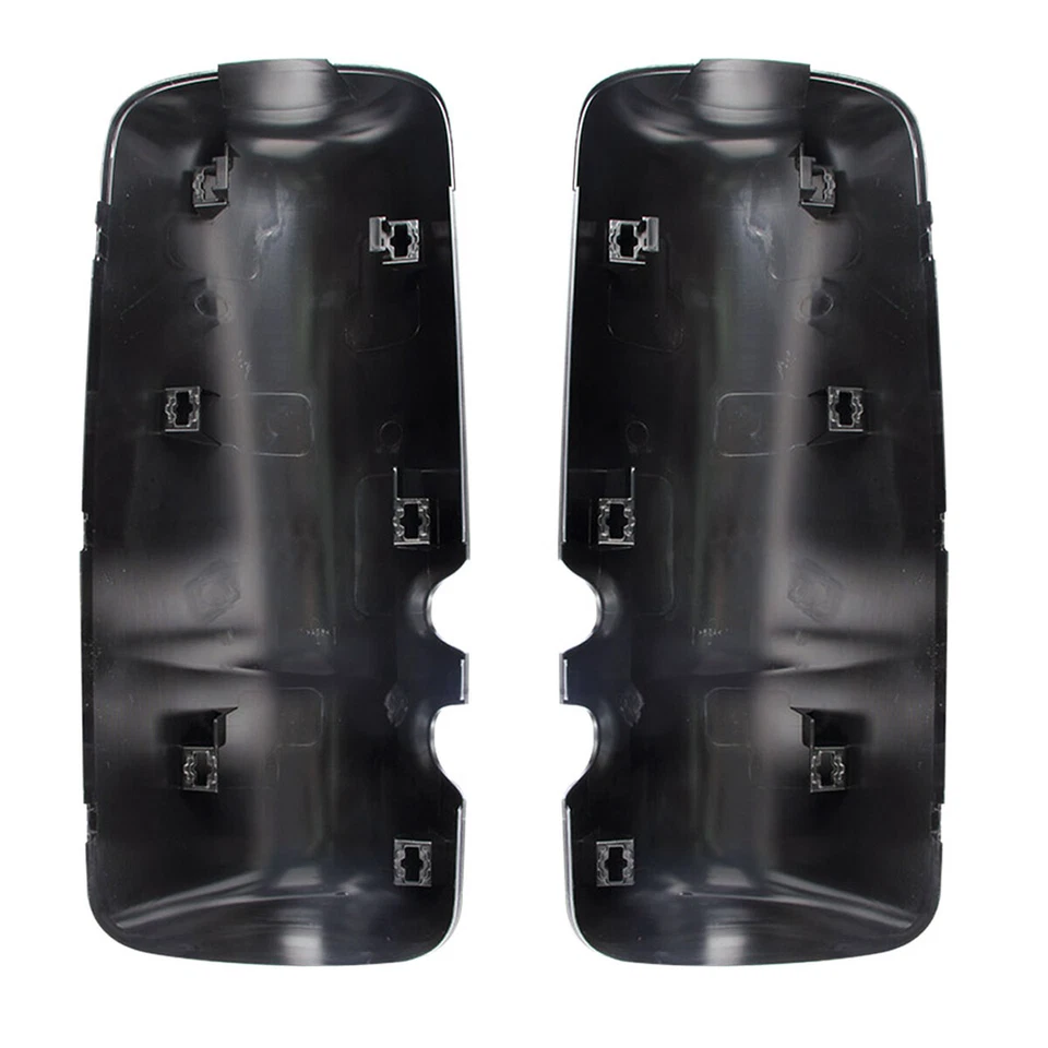 Black Door Mirror Cover Pair For 2013-2019 Kenworth T680 T880 Peterbilt 587 579 Foto 3 de 4