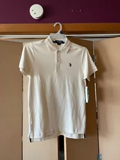 NEW MEN'S  U.S. POLO ASSN. S/S  2 BUTTON  POLO SHIRT sz XS