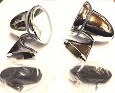 TRIUMPH SPITFIRE,GT6 CHROME TORPEDO STYLE DOOR MIRRORS GAM107/8 6E4/5