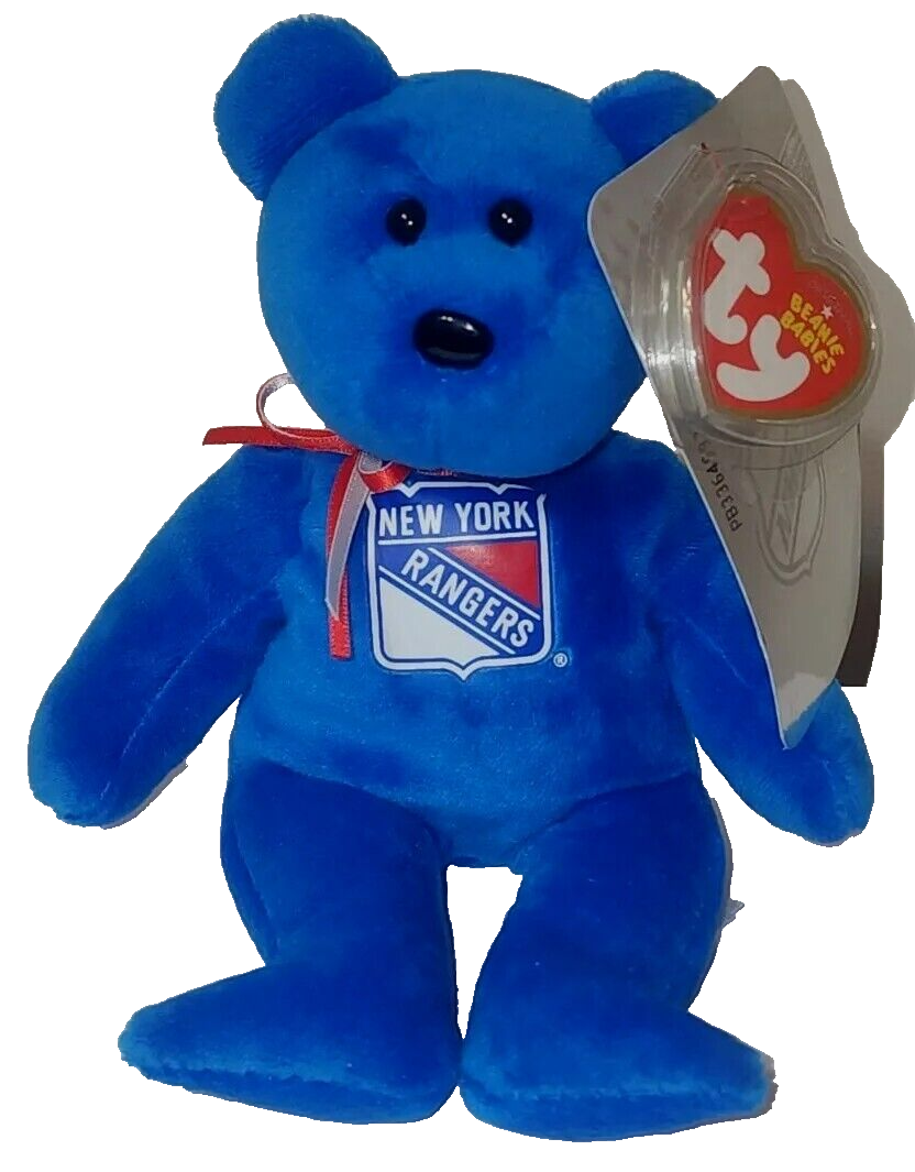 Ty Beanie Baby - NEW YORK RANGERS NHL Hockey Bear 8