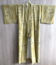 Japanese Kyoto Kimono yukata Height59.44inch width22.04inch lightGreen used