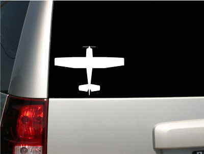 6" White Vinyl "Cessna Plane" Decal - MADE IN THE USA | eBay