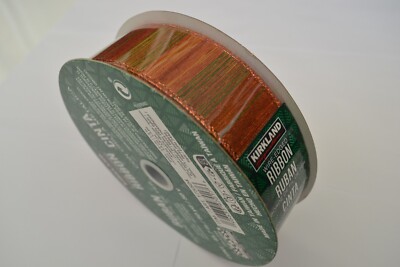 Kirkland Draht Kantenband Weihnachtsbaum Kranz Schleife Geschenk 50 Jahre x 1,5 Zoll 