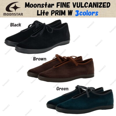 Moonstar FINE VULCANIZED Lite PRIM Women's Black Brown Green 3colors