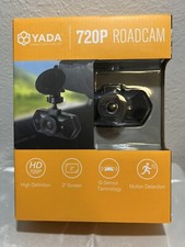 Roadcam 720P Black Dash Camera, 120-Degree Wide Angle Lens, G-Sensor NEW Yada