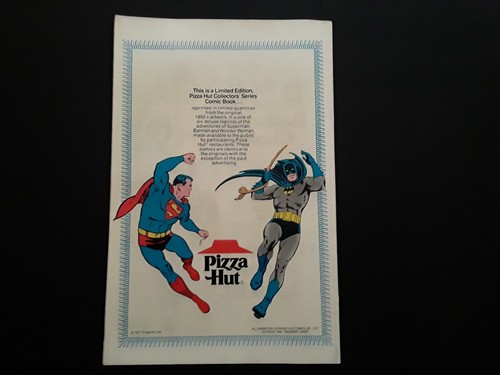Batman #123 Pizza Hut Edición Coleccionista Volumen Uno 1977 DC Comic - Imagen 9 de 9