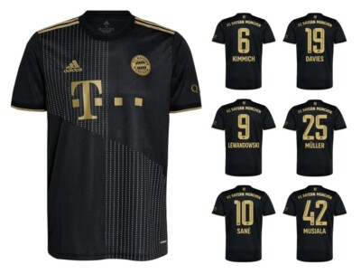 Trikot Adidas FC Bayern 2021-2022 Away I Auswärts FCB + Spielernummer