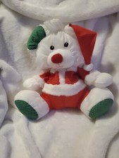 Vintage 1991 Fisher Price Puffalump Christmas Mouse12  Plush Nylon C