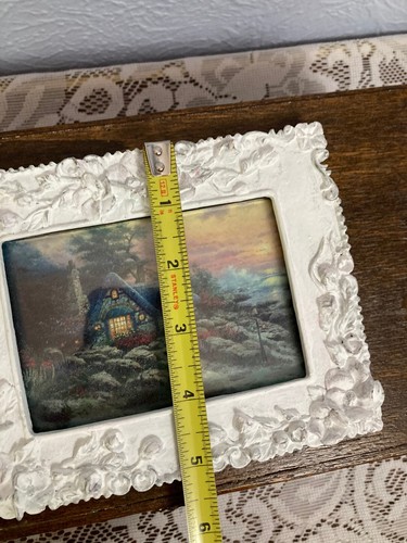 Ornate 3D Floral Shabby Chic Picture Frame ~ 5" x 6.5" - 第 4/6 張圖片
