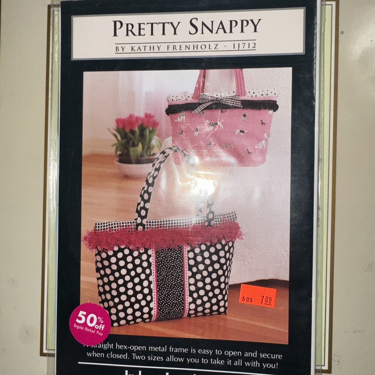 Pretty snappy quilt tote bag pattern by indigo￼Jun