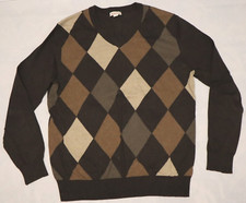 MERONA mens long sleeve V neck thin sweater size M
