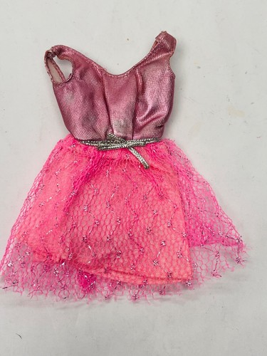Vintage Francie Doll Pink Dress Growin Pretty Hair 1129 Barbie Clothes BIN 2