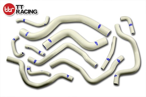 Silicone Radiator Coolant Hose Kit MITSUBISHI LANCER EVO 7/8/9 CT9A Blue - Picture 5 of 6