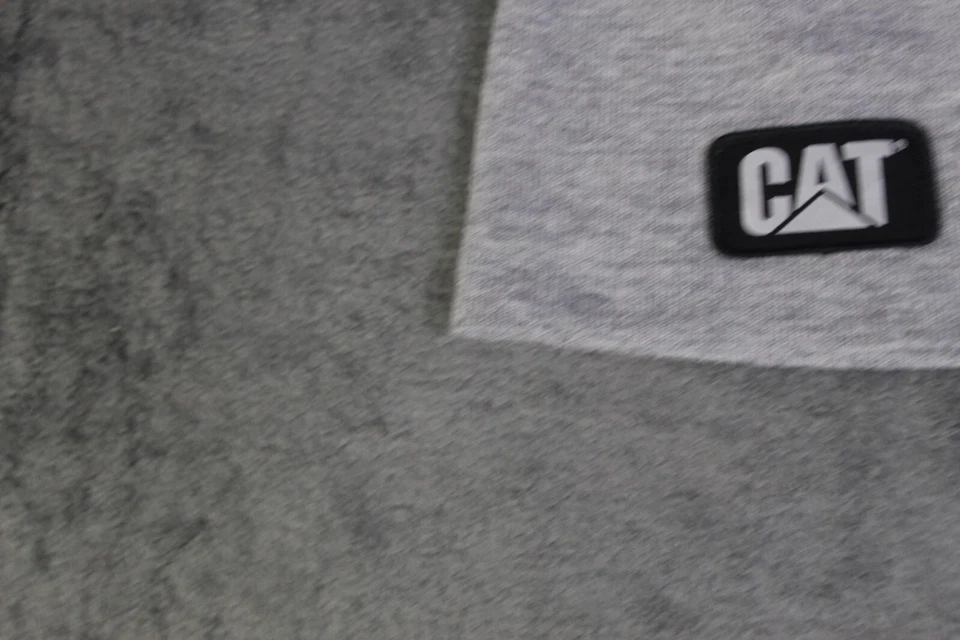 Catepillar Hat One Size Gray Logo Beanie Knit Outdoor Cap Stretch Pull Over Work - Image 4 of 4