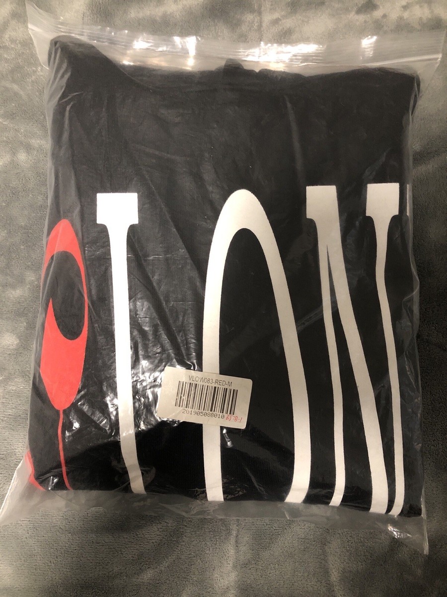 人気話題 レア コラボ Vlone Palm Angels Hoodie Black Red vlone-x-palm-angels-hoodie-