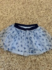 Frozen II BLUE TULLE SKIRT Girl 3T princess Disney TuTu
