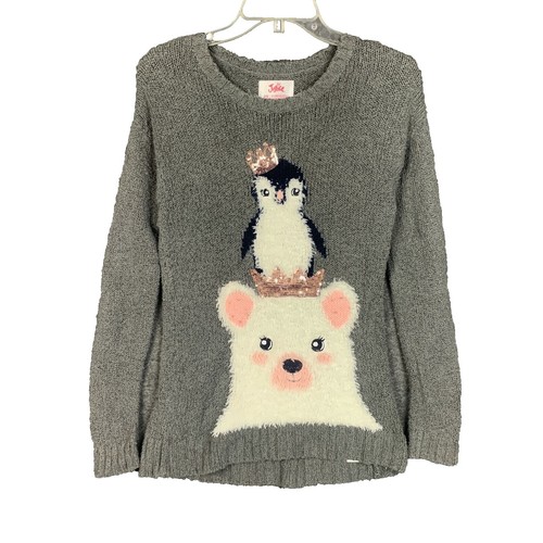 alanui For The Love Of Pengui Gray Penguin Knit Sweater Size S | eBay