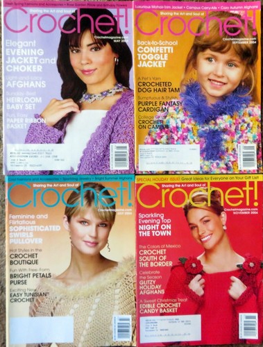 CROCHET ! Magazine - Partager l'art et l'âme - Quatre (4) magazines de 2004 - Photo 1/3