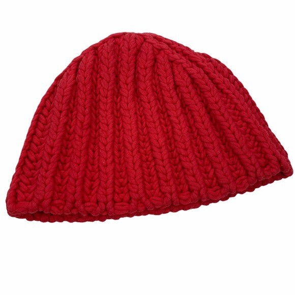 KATE SPADE Red Chunky Knit Beanie Saturday Hat | eBay display picture 1