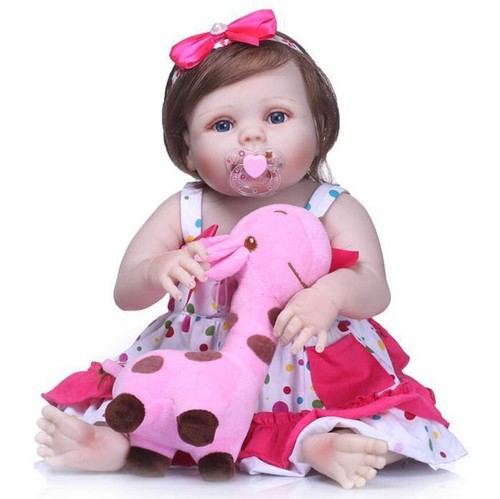 Full Body Vinyl Silicone Reborn Dolls Realistic Newborn Toddler Girl Doll Gifts - Picture 2 of 7