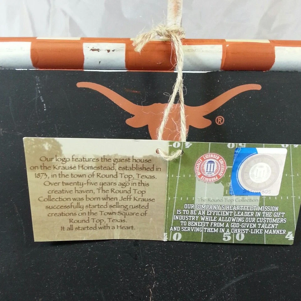 UT Longhorns  Table Top Chalkboard by Round Top Chalkboard Original Metal Art - Image 4 of 4