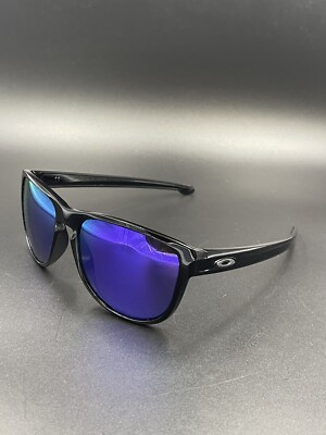 Oakley Sliver Jet Black w/ Violet Iridium Lenses New | eBay