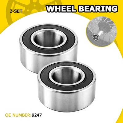 1X Axle Sealed Wheel Bearings Kit Front / Rear 9247 For Harley Touring 2000-2007