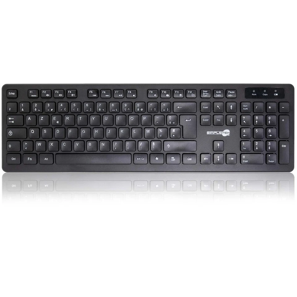 Wireless Mouse and Keyboard Kit French Layout Black M&K AZERTY Set - Image 3 of 4