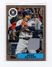 2022 Topps Series 2 Jose Altuve 1987 Relic Gold /50 - #87BR-JA