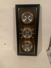 Springfield Instrument Company  Weather Station 3 Dials Plastic 17” Vintage