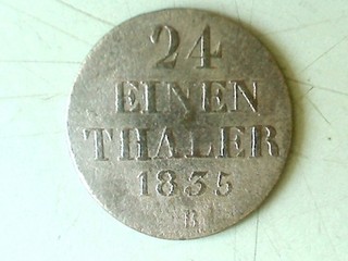 Hannover Wilhelm IV. 1/24 Taler 1835 MZ.: B = Hannover
