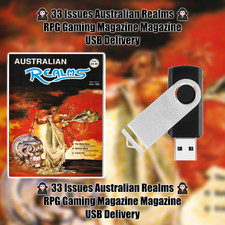 33 Issues Australian Realms Magazine Dungeons Dragons Warhammer RPG USB Delivery