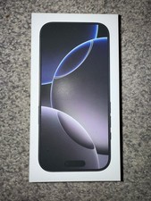 BOX ONLY Apple iPhone 16 Pro Black Titanium 128gb