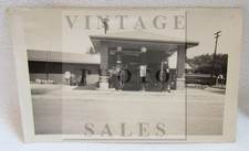 Antique Montana Standard Oil Gasoline Filling Station Gas Pumps Photo Photograph